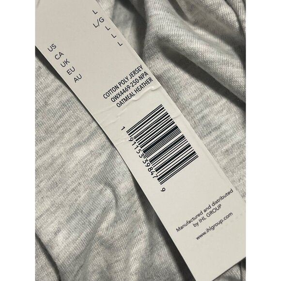 Rae Dunn Drink Up Witches Shirt Anklet Socks Set Size L Oatmeal Heather Gray - Picture 7 of 9